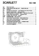 Preview for 1 page of Scarlett SC-148 Instruction Manual
