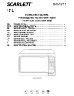 Preview for 1 page of Scarlett SC-1709 Instruction Manual