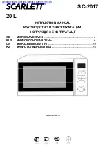 Preview for 1 page of Scarlett SC-2008 Instruction Manual