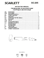 Scarlett SC-205 Instruction Manual preview