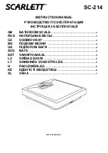 Preview for 2 page of Scarlett SC-214 Instruction Manual