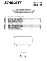 Scarlett SC-2165 Instruction Manual preview