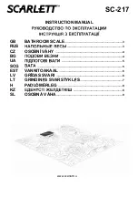 Предварительный просмотр 2 страницы Scarlett SC-217 Instruction Manual