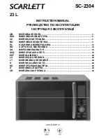 Scarlett SC-2304 Instruction Manual preview