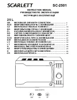 Preview for 1 page of Scarlett SC-2501 Instruction Manual