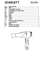 Preview for 1 page of Scarlett SC-278 Instruction Manual