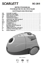 Preview for 1 page of Scarlett SC-285 Instruction Manual