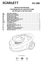 Preview for 1 page of Scarlett SC-286 Instruction Manual