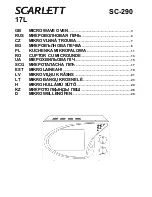Preview for 1 page of Scarlett SC-290 Instruction Manual