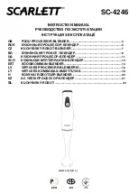 Предварительный просмотр 1 страницы Scarlett SC-4246 Instruction Manual