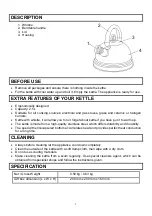 Предварительный просмотр 2 страницы Scarlett SC-733 Instruction Manual