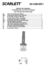 Предварительный просмотр 1 страницы Scarlett SC-HB42F01 Instruction Manual