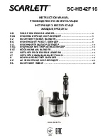 Scarlett SC-HB42F16 Instruction Manual preview
