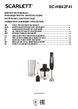 Предварительный просмотр 1 страницы Scarlett SC-HB42F41 Instruction Manual