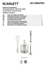Scarlett SC-HB42F80 Instruction Manual preview