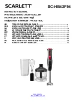 Scarlett SC-HB42F94 Instruction Manual preview