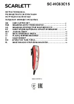 Preview for 1 page of Scarlett SC-HC63C15 Instruction Manual