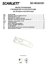 Preview for 1 page of Scarlett SC-HC63C51 Instruction Manual