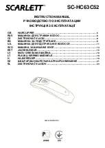 Scarlett SC-HC63C52 Instruction Manual preview