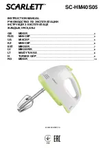 Scarlett SC-HM40S05 Instruction Manual preview