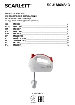 Scarlett SC-HM40S13 Instruction Manual preview