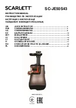 Предварительный просмотр 1 страницы Scarlett SC-JE50S43 Instruction Manual