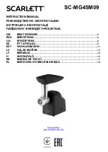 Preview for 1 page of Scarlett SC-MG45M09 Instruction Manual