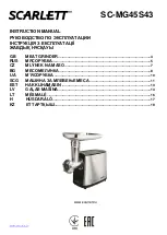 Preview for 1 page of Scarlett SC-MG45S43 Instruction Manual