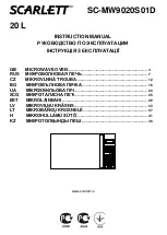 Preview for 1 page of Scarlett SC-MW9020S01D Instruction Manual