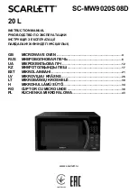 Preview for 1 page of Scarlett SC-MW9020S08D Instruction Manual