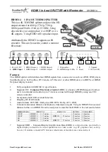 ScatterBox HDM314 Quick Start Manual предпросмотр