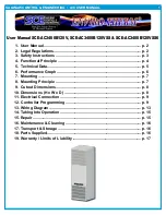 Preview for 1 page of SCE ENVIRO-THERM SCE-AC3400B120V User Manual