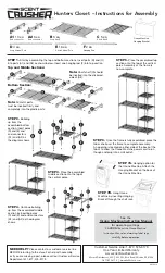 Scent Crusher Hunters Closet Instructions For Assembly предпросмотр