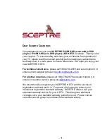 Preview for 1 page of Sceptre E165BD-HD User Manual