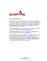 Предварительный просмотр 1 страницы Sceptre E195 Series User Manual