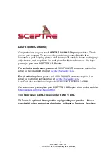 Sceptre X415 Manual preview