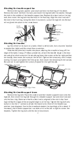 Preview for 4 page of Schacht 40th Anniversary Cherry Matchless Spinning Wheel Instructions, Maintenance And Warranty