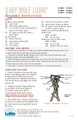 Schacht BABY WOLF FL3001 Assembly Instructions preview