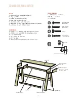 Предварительный просмотр 2 страницы Schacht CRANBROOK LOOM BENCH FL5520 Assembly Instructions