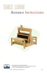 Schacht TABLE LOOM Assembly Instructions preview