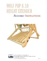 Schacht WOLF PUP 8.10 HEIGHT EXTENDER Assembly Instructions preview