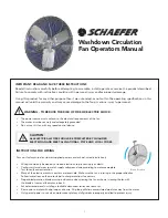 Предварительный просмотр 1 страницы Schaefer 20CFO-SWDS Operator'S Manual