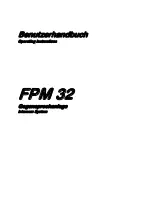 Schaefer FPM 32 Operating Instructions Manual предпросмотр