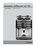 Schaerer Art 1x7 FS User Manual preview