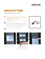 Schaerer Coffee Art C Touch Daily Cleaning Instructions предпросмотр