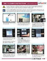 Preview for 1 page of Schaerer Coffee Art  Plus Touch Daily Cleaning Instructions