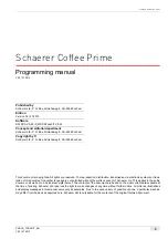 Preview for 3 page of Schaerer Coffee Art TouchIT Programming Manual