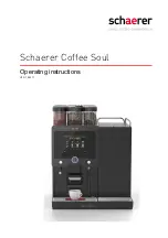 Preview for 1 page of Schaerer Coffee Soul Operating Instructions Manual