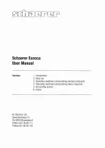 Предварительный просмотр 3 страницы Schaerer Euroca User Manual