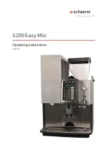 Schaerer S200 Easy Milc Operating Instructions Manual preview